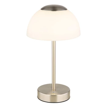Globo SARIMA asztali lámpa fém, üveg, nikkel, fehér, LED, 2.5W, 2700-4000-6500K, 150Lm - 21014N