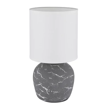 Globo MARBLE asztali lámpa kerámia, szürke,fehér, E14 - 21739G