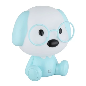 Globo PUPPY asztali gyerek lámpa műanyag, kék, fehér, LED, 1W, 3000K, 32 Lm - 21761B