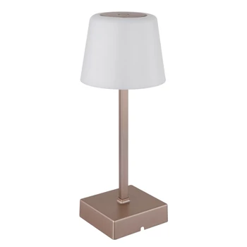 Globo XAYDEN asztali dekor lámpa fém, műanyag, pezsgőzsín, fehér, LED, 2W, 3000-6500K, 100 Lm - 28061CH