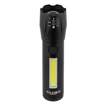 Globo LIGHTA zseblámpa fém, műanyag, fekete, LED, 3W, 5000-5500K, 100Lm - 31919