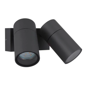 Globo PIPER fürdőszobai szpot lámpa fém, műanyag, üveg, antracit, fekete, GU10, IP44 - 3209-2