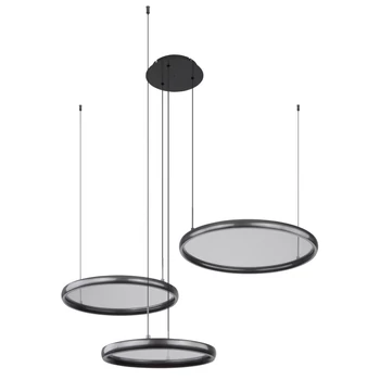 Globo BRIGGS függeszték fém, akril, fekete, LED,  55W, 2700-6000K, 1200Lm - 67186-60