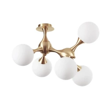 NODI PL5 OTTONE SATINATO - IdealLux-241050 - Mennyezet lámpa