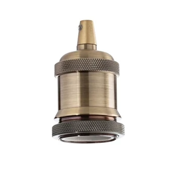 E27 GHIERA OTTONE BRUNITO - IdealLux-249216 - Dekor foglalat