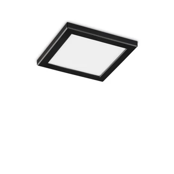 IdealLux AURA PL SQUARE NERO mennyezet lámpa műanyag, fekete, LED, 3000K, 20W, 1950lm - 290812