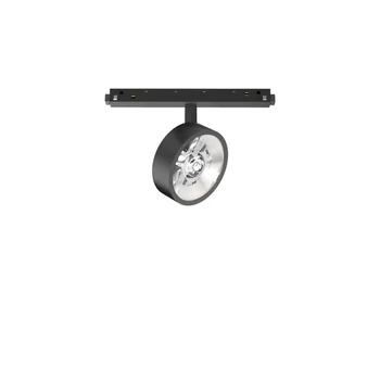 IdealLux EGO TRACK FLAT SINGLE 1-10V BK lámpafej mágneses sínrendszerhez fém, fekete, fényerőszabályozható, LED, 3000K, 9W, 1100lm - 303727