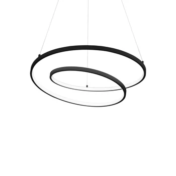 IdealLux OZ SP D60 DALI NERO függeszték fém, fekete, fényerőszabályozható (DALI), LED, 3000K, 48W, 5300lm - 304557