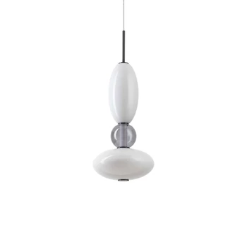 IdealLux LUMIERE-1 SP függeszték fém, üveg, fekete, fehér, szürke, LED, 3000K, 27W, 3050lm - 314143