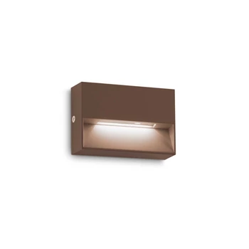 IdealLux DEDRA AP SMALL kültéri fali lámpa fém, kávészín, LED, 3000K, 3W, 200lm, IP65 - 316895