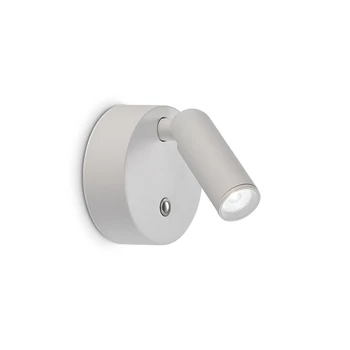IdealLux BEAN fali lámpa fém, fehér, LED, 3W, 3000K, 200Lm - 350233