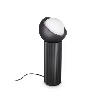 IdealLux BLOOM asztali lámpa fém, üveg, fekete, fehér, G9 - 352848
