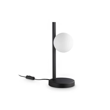 IdealLux BINOMIO asztali lámpa fém, műanyag, fekete, fehér, G9 - 353302