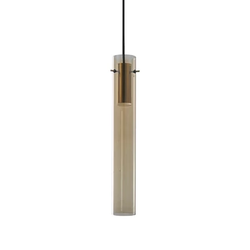 IdealLux FLAM SP AMBRA függeszték fém, üveg, borostyán, LED, 10W, 3000K, 900Lm - 353869