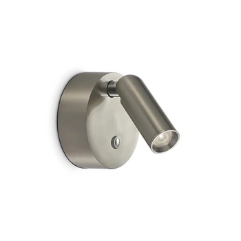 IdealLux BEAN fali lámpa fém, nikkel, LED, 3W, 3000K, 200Lm - 364810
