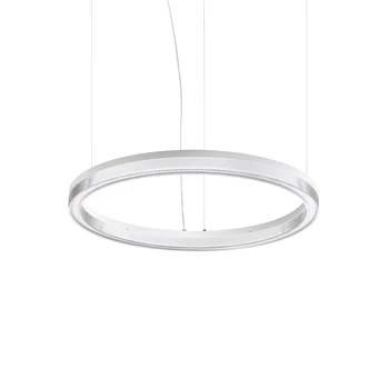 IdealLux CROWN függeszték fém, akril, fehér, áttetsző, LED, 31W, 3000K, 3050Lm - 364988