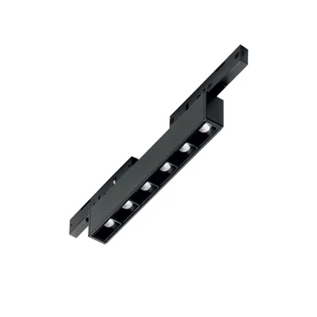 IdealLux DEVA fényforrás mágneses sínrendszerhez fém, fekete, LED, 5W, 4000K, 470Lm - 369907
