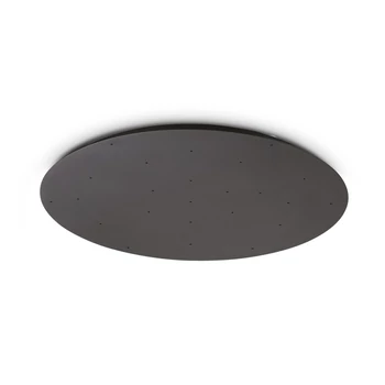 IdealLux ROSONE mennyezetrózsa fém, fekete - 370675