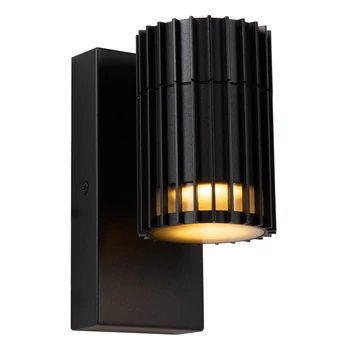 Lucide TIMBALA kültéri fali lámpa fém, fekete, GU10, 7W, IP44 - 11840/01/30