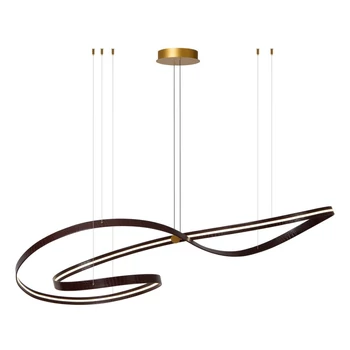Lucide SLALOM függeszték fém, arany, barna, LED, 80W, 1850lm, 2200K-4000K - 13493/68/96
