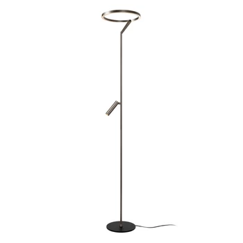 Lucide APPLAUSE állólámpa fém, szürke, LED, 25W+8W, 1700lm+380lm, 2700K-4000K - 23700/20/15