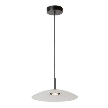 Lucide MENGA függeszték fém,üveg,fekete,opál,LED,2700K,11W,360Lm - 25417/10/61