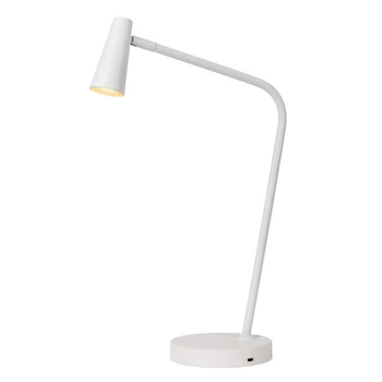 Lucide STIRLING asztali lámpa fém, fehér, LED, 2700K, 3W, 230lm - 36620/03/31