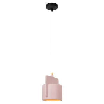 Lucide NINJA függeszték fém,beton,fekete,pink,E27 - 44415/16/66