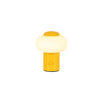 Lucide GUSTAV asztali dekor lámpa fém, üveg, sárga, opál, LED, 0.8W, 60lm, 2700K - 44520/01/34