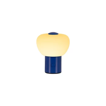 Lucide GUSTAV asztali dekor lámpa fém, üveg, kék, opál, LED, 0.8W, 60lm, 2700K - 44521/01/35