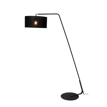 Lucide KELSO állólámpa fém, szövet, fekete, E27, 40W - 44719/81/30