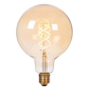 Lucide BULB LED izzó üveg, borostyán, E27, 4.9W, 440lm, 2200K - 49033/95/62