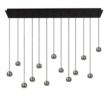 Lucide MONTANA függeszték fém, fekete, szürke, LED, 5.7W, 570lm, 2700K-4000K - 68400/75/15
