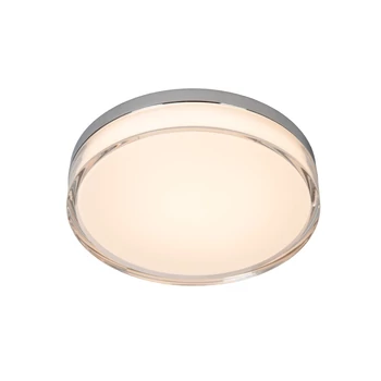 Lucide PLANO fürdőszobai mennyezet lámpa fém, akril, króm, opál, LED, 16W, 1200lm, 2700K-4000K, IP44 - 78151/18/61