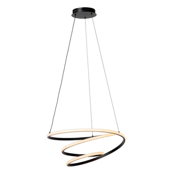 Lucide ESPIRAL függeszték fém, fekete, LED, 40W, 2500lm, 2700K-4000K - 78403/40/30