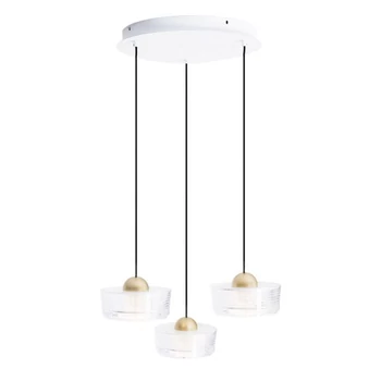 Maxlight LIPARI függeszték fém, akril, arany, áttetsző, LED, 22W, 1728lm, 3000K - P0543