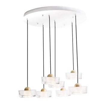 Maxlight LIPARI függeszték fém, akril, arany, áttetsző, LED, 38W, 4050lm, 3000K - P0544