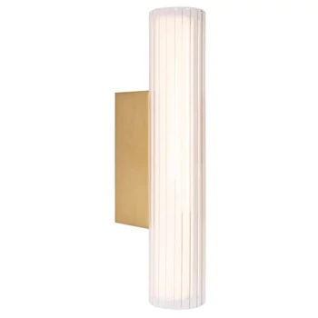 Maxlight FAYETTE fali lámpa fém, üveg, arany, áttetsző, LED, 6W, 390lm, 3000K, IP44 - W0364