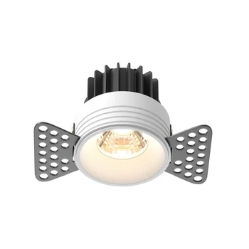 Maytoni ROUND beépíthető szpot lámpa fém, fehér, LED, 3000K, 7W, 460lm - DL058-7W3K-TRS-W