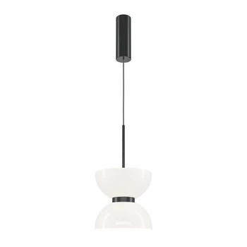 Maytoni KYOTO függeszték fém, üveg, fekete, fehér, LED, 3000K, 11W, 1300lm - MOD178PL-L11B3K