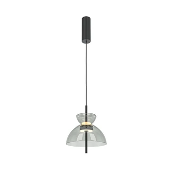 Maytoni BANGKOK függeszték fém, üveg, fekete, füstszín, LED, 3000K, 12W, 1200lm - MOD185PL-L11B3K2