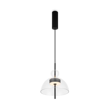 Maytoni BANGKOK függeszték fém, üveg, fekete, áttetsző, LED, 3000K, 12W, 1200lm - MOD185PL-L6B3K1