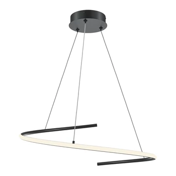 Maytoni CURVE függeszték fém, fekete, LED, 3000K-4000K, 31W, 1600lm - MOD242PL-L33BK