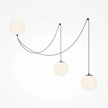 Maytoni TWINS függeszték fém, üveg, fekete, fehér, LED, 26W, 3000K, 1700Lm - MOD427PL-L30B3K1
