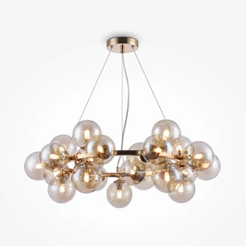 Maytoni DALLAS függeszték üveg borostyán 25x G9 - MOD548PL-25G