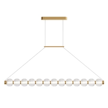 Maytoni AMULET függeszték fém, üveg, arany, áttetsző, LED, 3000K, 22W, 1050lm - MOD555PL-L18G3K