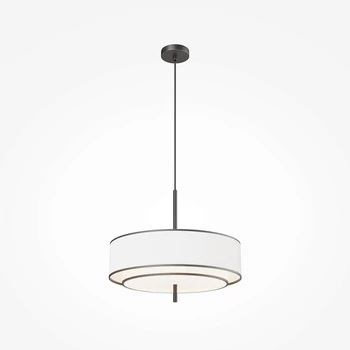 Maytoni BERGAMO függeszték fém, szövet, műanyag, fekete, fehér, E27 - MOD613PL-05W