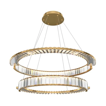 Maytoni KRONE függeszték fém, kristály, arany, LED, 4000K, 90W, 6000lm - P097PL-L90G4K