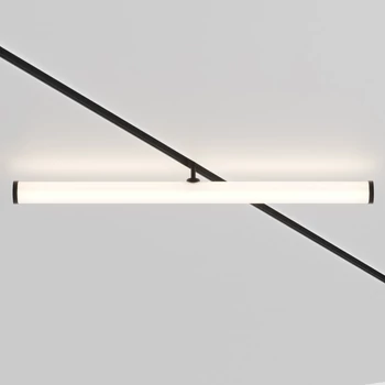 Maytoni LARC lámpafej mágneses sínrendszerhez fém, fekete, LED, 3000-6000K, 25W, 1880lm - TR086-4-25W-DS-B