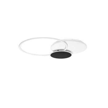 NovaLuce RUBIC mennyezet lámpa fém, szilikon, fehér, fekete, LED, 44W, 3000K, 2860 Lm - NL-9001100